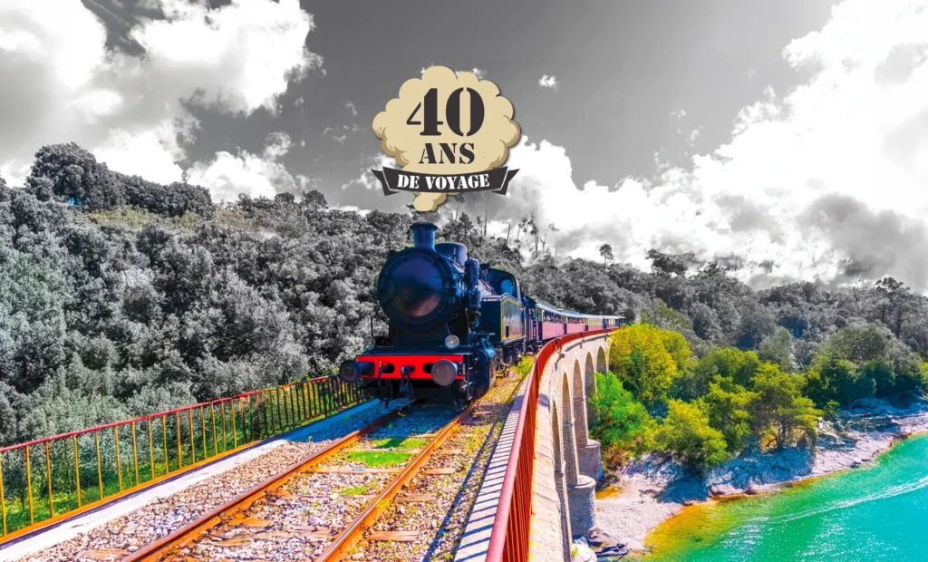 Le Train à Vapeur des Cévennes entre Anduze et Saint-Jean-du-Gard
